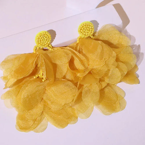 Handmade Cotton Long Tassel Earrings -Sexikinis Swim
