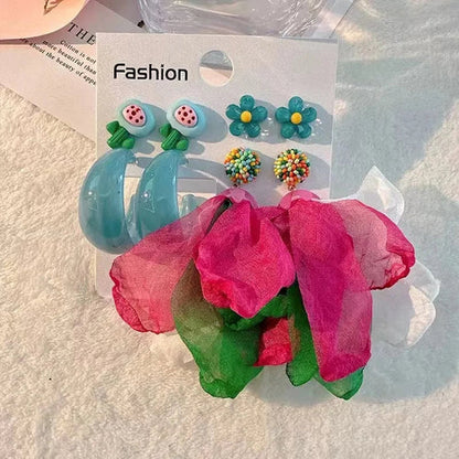 Handmade Cotton Long Tassel  Earrings -Sexikinis Swim
